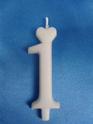 Kis számgyertya 6 cm-es, 1