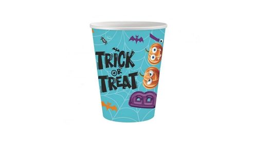 Trick or Treat papír pohár - 250 ml, 6 db / csomag