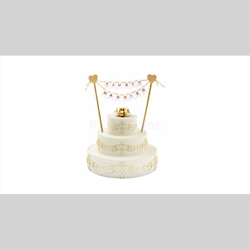 Just Married Tortadekoráció - 25 cm
