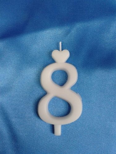 Kis számgyertya 6 cm-es, 8