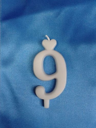 Kis számgyertya 6 cm-es, 9