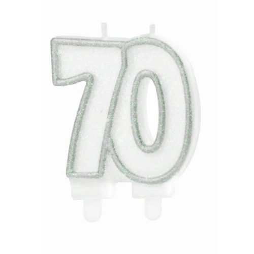 70-es számú gyertya ezüst