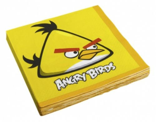 Angry Birds - Sárga Madár Parti Szalvéta, 33 cm x 33 cm