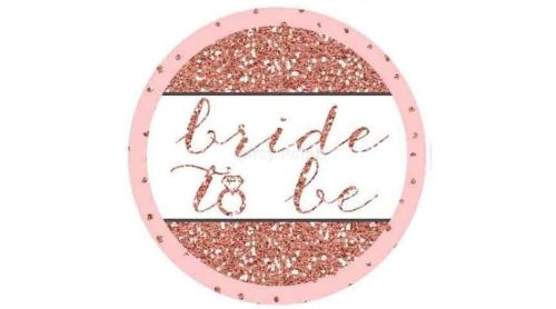 Rosegold Bride to Be kitűző