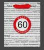 Ajándéktasak 60. Happy Birthday kicsi 11x5x13,5cm