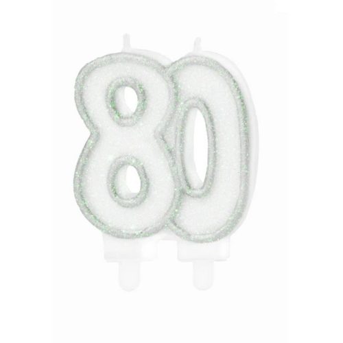 80-as számú gyertya ezüst