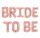 Bride to be léggömb felirat - rosegold 40 cm-es