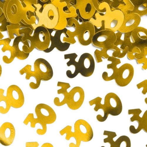 30-as arany konfetti