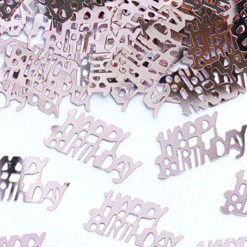 Konfetti 15 g - Happy Birthday rose gold