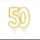 50-es számú arany gyertya
