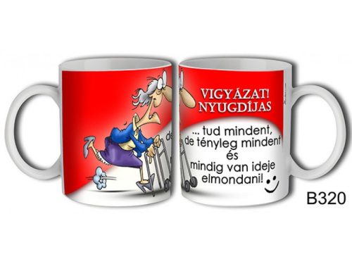 Bögre - Vigyázat! Nyugdíjas