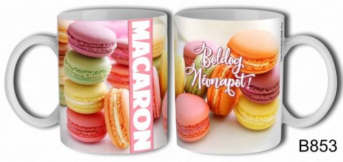 Bögre - Boldog Névnapot - Macaronos bögre
