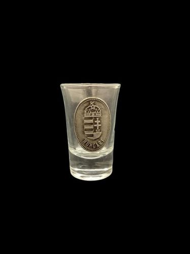 Óncímkés pálinkás pohár - címer (4 c l)