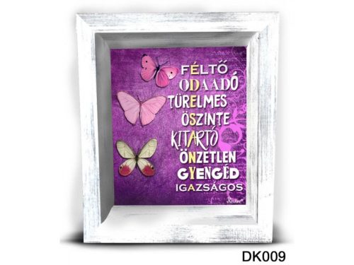 3D Képkeret 16,5 cm x 19,5 cm - Féltő Odaadó Türelmes...
