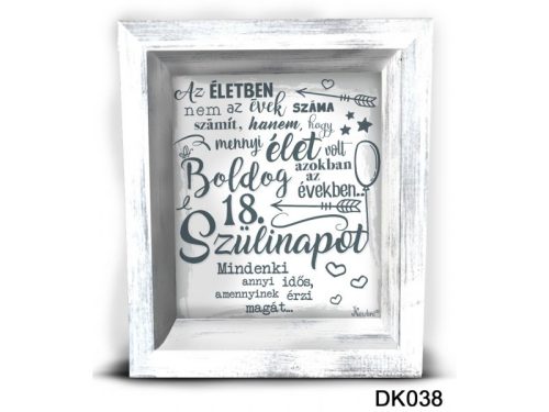 3D Falikép - Boldog 18. születésnapot