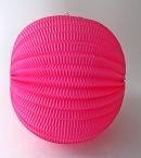 Lampion kerek magenta 22 cm