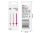Gyertya tartóval pink, fehér és ciklámen színben - 6 cm, 24 db / csomag