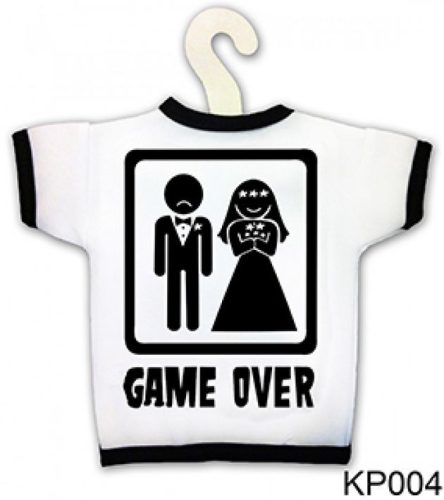 Üvegre húzható póló - Game Over