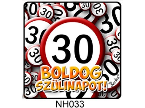 Hűtőmágnes - Boldog szülinapot! - 30
