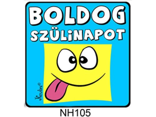 Hűtőmágnes - Boldog Szülinapot (kék)