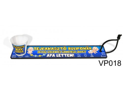 Pálinkás bot feles pohárral - tejfakasztóra