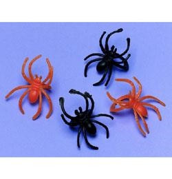 Narancssárga és Fekete Pókos Gyűrű Halloweenre - 30 db-os