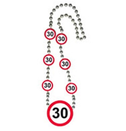 30-as Sebességkorlátozó Számos Születésnapi Party Nyaklánc