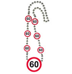 60-as Sebességkorlátozó Számos Születésnapi Party Nyaklánc