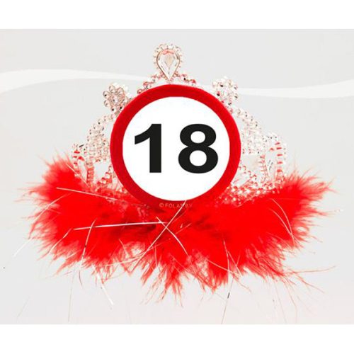 18-as sebességkorlátozó számos szülinapi parti tiara