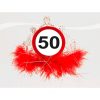50-es sebességkorlátozó számos szülinapi parti tiara