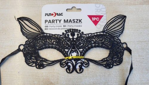 Csipkés maszk - fekete