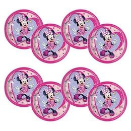 Minnie Egér - Minnie Junior Papír Parti Tányér - 20 cm, 8 db-os