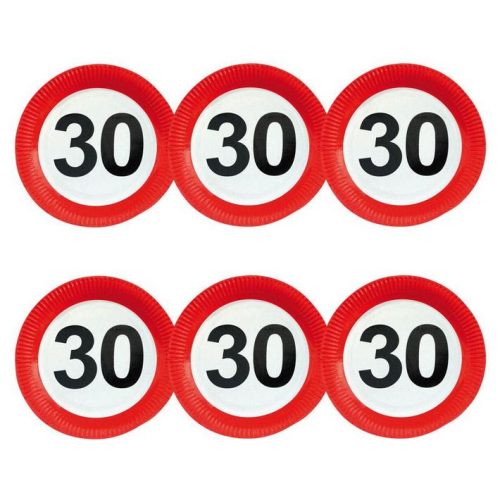 30-as sebességkorlátozó tányér