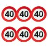 40-es sebességkorlátozó tányér