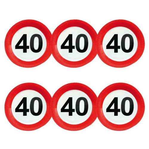 40-es sebességkorlátozó tányér