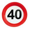 40-es sebességkorlátozó tányér