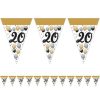 20-as Születésnapi Elegáns Léggömbös Parti Zászlófüzér - 5 m