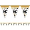 50-es Születésnapi Elegáns Léggömbös Parti Zászlófüzér - 5 m