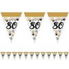 80-as Születésnapi Elegáns Léggömbös Parti Zászlófüzér - 5 m