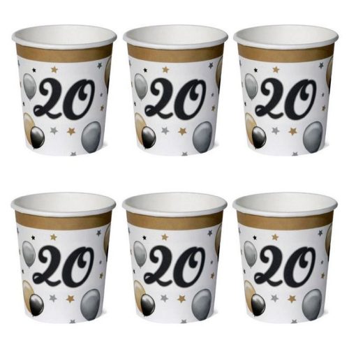 Elegáns léggömbös papír pohár - 20