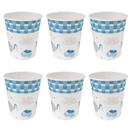 Kék Elefántos Parti Papír Pohár - 250 ml, 6 db-os