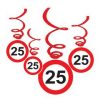 25-ös sebességkorlátozó, függő dekoráció