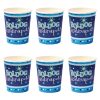 Boldog szülinapot kék papír pohár - 250 ml , 6 db/csomag