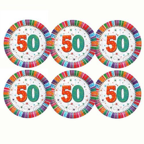 Papír tányér - "50"
