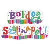'Boldog Szülinapot!' óriás parti banner - Radiant