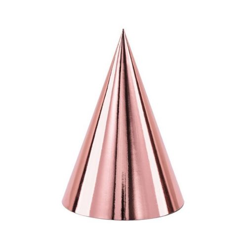 Fényes Rosegold Parti Csákó - 6 db-os