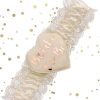 Harisnyakötő - krém színű, rose gold Bride To Be felirattal